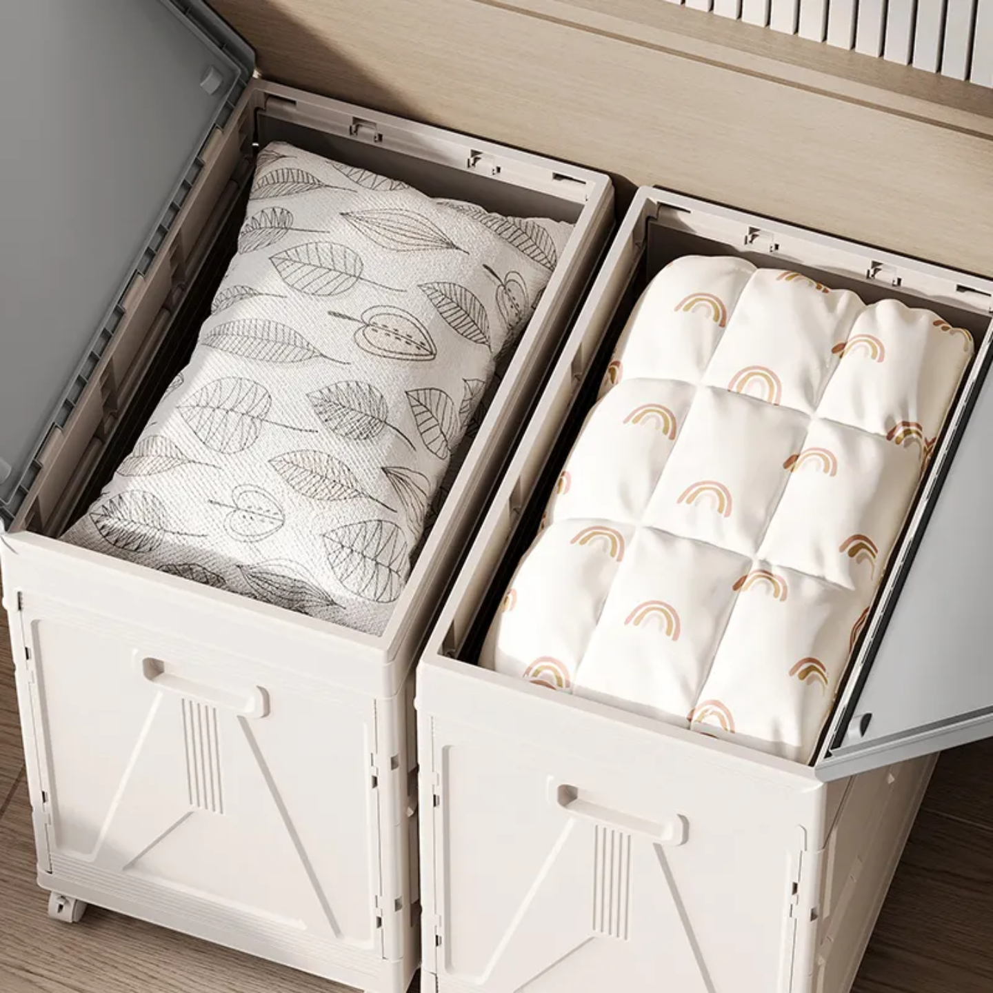 Foldable Cloth Storage Organizer Box, Large Capacity Multi-Purpose Container Rack