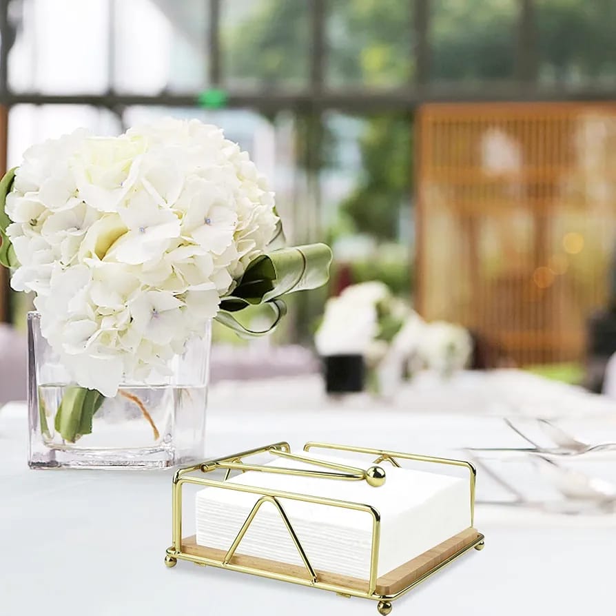 Creative Paper Towel Dispenser, Metal Napkin Holder For Table, Tissue Paper Storage Rack
