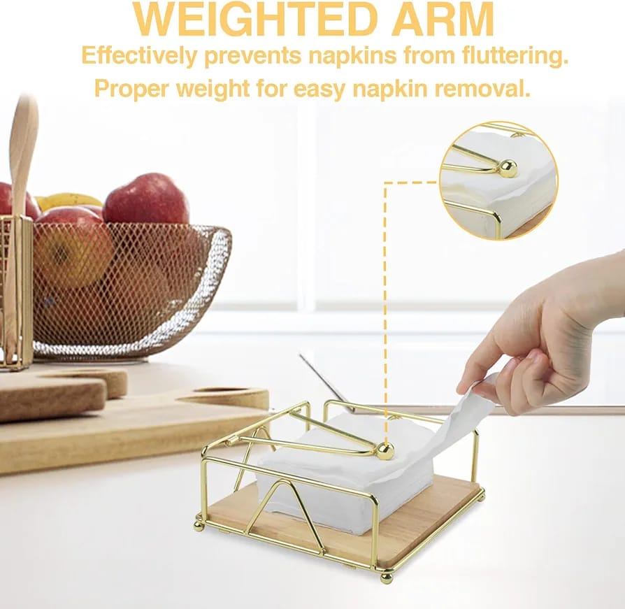 Creative Paper Towel Dispenser, Metal Napkin Holder For Table, Tissue Paper Storage Rack