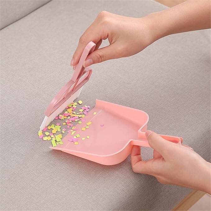 Mini Dustpan Broom Set, Small Garbage Shovel, House Hold Small Brush Cleaning Tool For Tabletop, Countertop, Desk