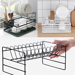 Dish Drying Rack, Countertop Dish Storage Holder, Dish Organizer For Kitchen