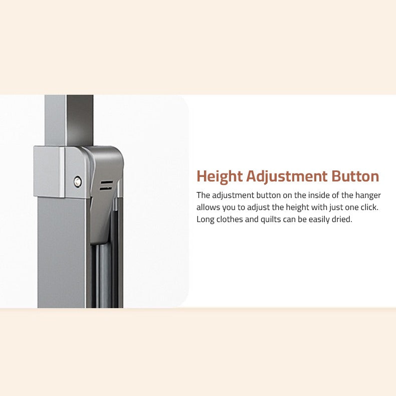 Double Rod Cloth Drying Stand, Movable Garment Display Stand For Home