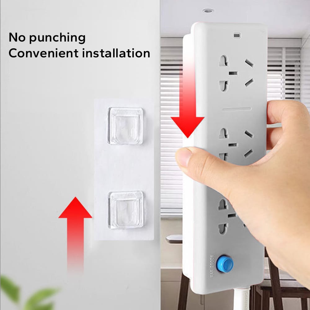 Double Sided Adhesive Wall Hook Hanger Sticker Strip, Long Strip Buckle