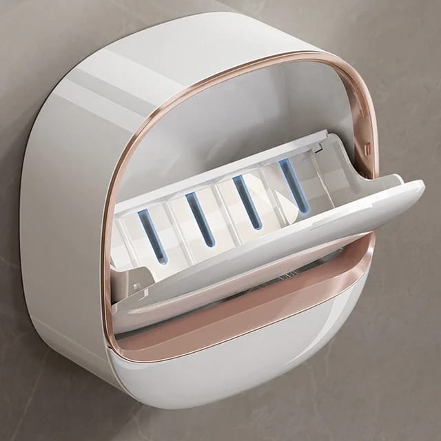 Drainable Wall Mounted Soap Box, Waterproof Soap Holder, Soap Dish Rack