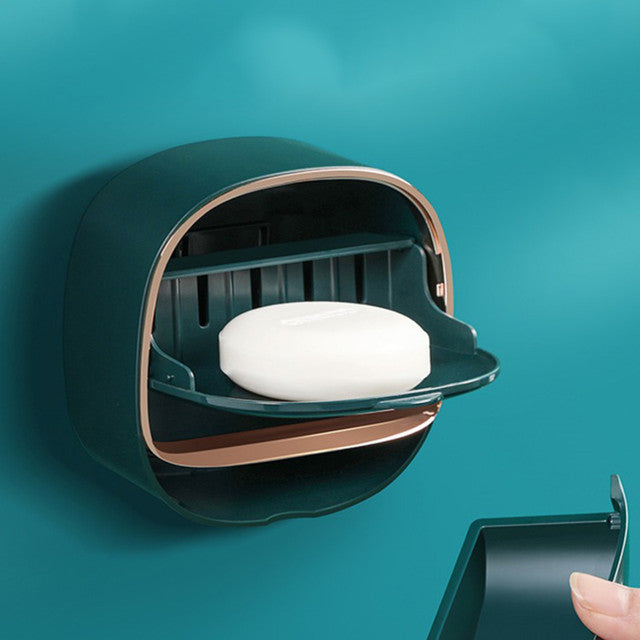 Drainable Wall Mounted Soap Box, Waterproof Soap Holder, Soap Dish Rack