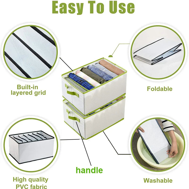 7 Grid Cloth Organizer Wardrobe Storage Box