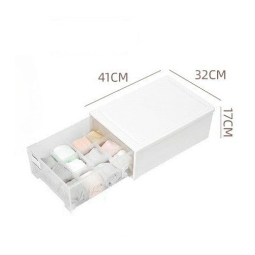 Drawer Type Wardrobe Organizer Box, Stackable Clothes Storage Container Underwear, Socks Organizer Rack