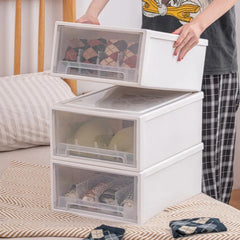 Drawer Type Wardrobe Organizer Box, Stackable Clothes Storage Container Underwear, Socks Organizer Rack