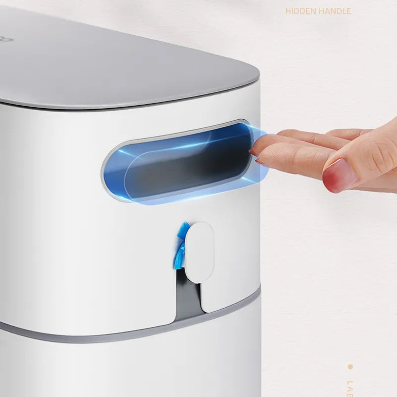 ECOCO Narrow Space Press-type Trash Can, Household Garbage Waste Bin