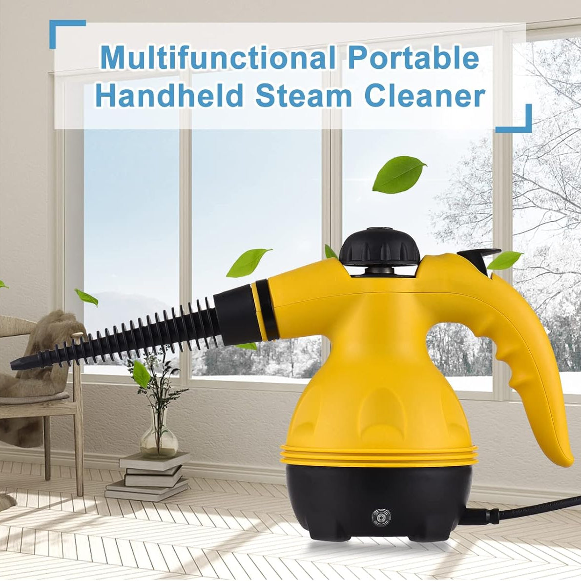 Electric Steam Cleaner, Handheld Pressurized Multi-Purpose Cleaning Tool for Home, Car
