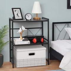Multipurpose Storage Organizer Stand, Expandable Microwave Oven Rack Shelf