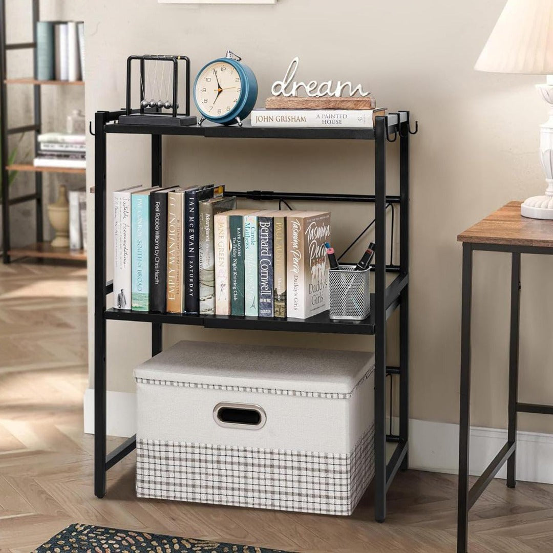 Multipurpose Storage Organizer Stand, Expandable Microwave Oven Rack Shelf