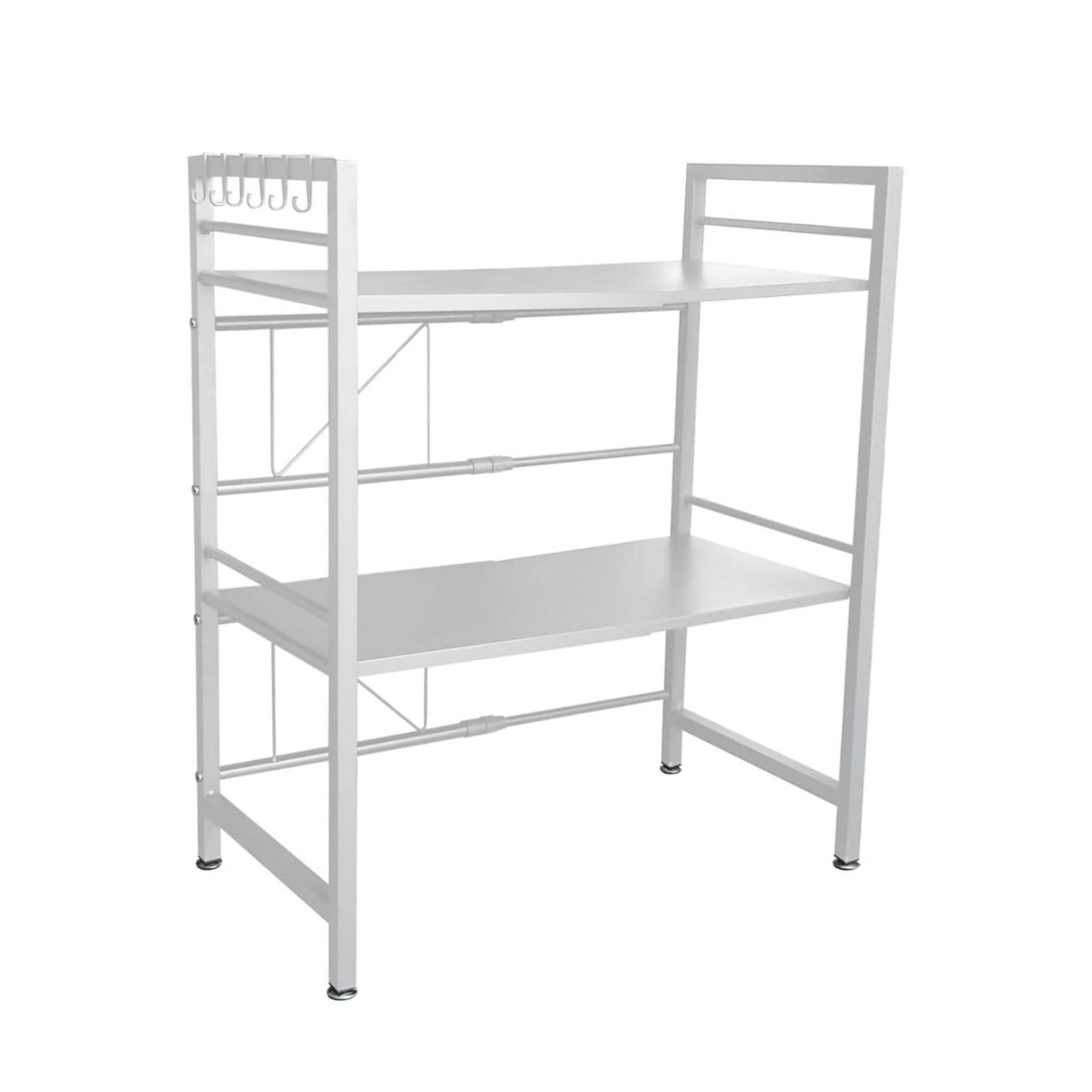 Multipurpose Storage Organizer Stand, Expandable Microwave Oven Rack Shelf