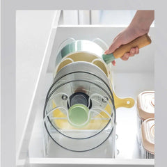 Expandable Pot and Pan Organizer Rack, Lid Holder – Adjustable Kitchen Storage Solution