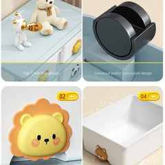 Multi-layer Drawer Type Storage Cabinet Box, Kids Toy Organizer Shelf, Cloth Storage Box, Multi-Purpose Plastic Storage Cart