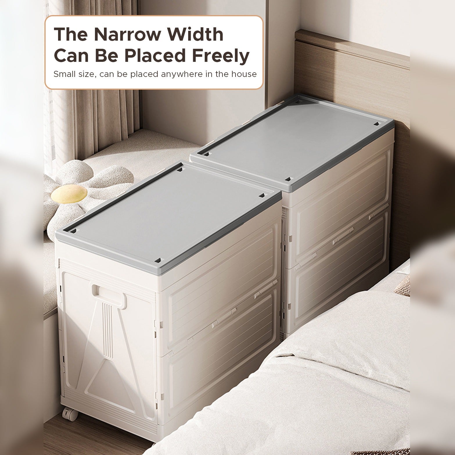 Foldable Cloth Storage Organizer Box, Large Capacity Multi-Purpose Container Rack