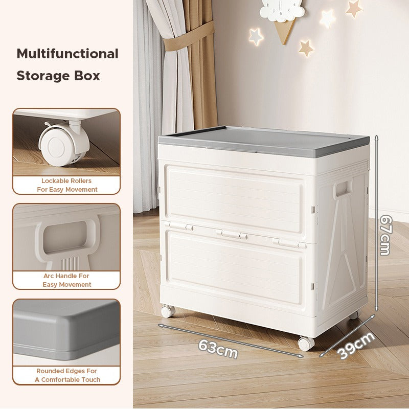 Foldable Cloth Storage Organizer Box, Large Capacity Multi-Purpose Container Rack