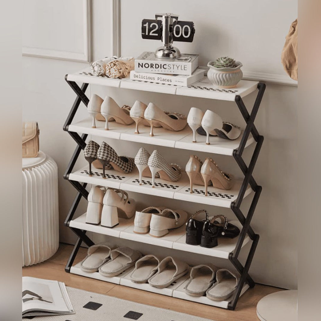 Foldable Multi-Layer Shoe Rack Shelf, Shoes Storage Organizer
