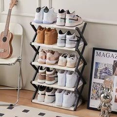 Foldable Multi-Layer Shoe Rack Shelf, Shoes Storage Organizer