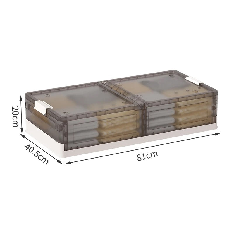 Foldable Under Bed Rolling Storage Organizer Container, Multi-purpose Storage Bin For Bedroom