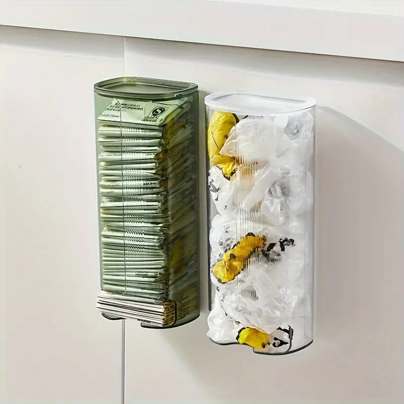 Wall-Mounted Undergarments Storage Box, Pull Out Storage Drawer Basket, Garbage Bag Organizer