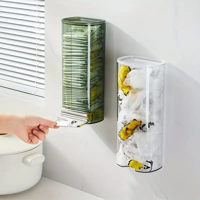 Wall-Mounted Undergarments Storage Box, Pull Out Storage Drawer Basket, Garbage Bag Organizer