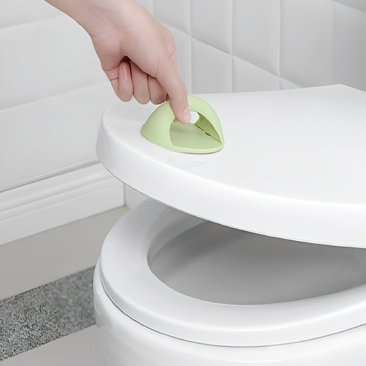 Multi-functional Door Handle, Cabinet Drawer Window Glass Door Pull Handle, Adhesive Toilet Seat Lifter