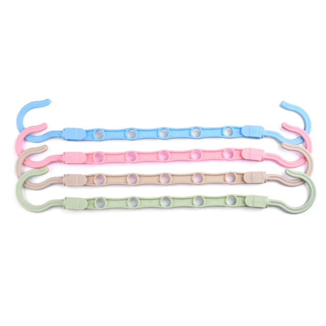 Multifunctional Adjustable Hook Cloth Hanger, Pack Of 5
