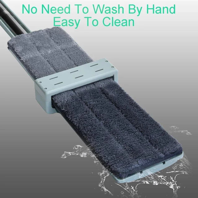 360° Rotating Free Hand Flat Mop with Extra Microfiber Pads
