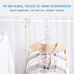 Multifunctional Adjustable Hook Cloth Hanger, Pack Of 5