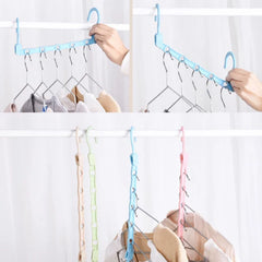 Multifunctional Adjustable Hook Cloth Hanger, Pack Of 5