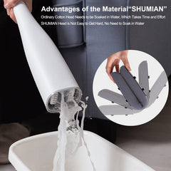 Automatic Self-Wringing Free Hand 180° Rotating Flat Mop