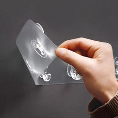 6 Hooks Wall Mount Transparent Hanger