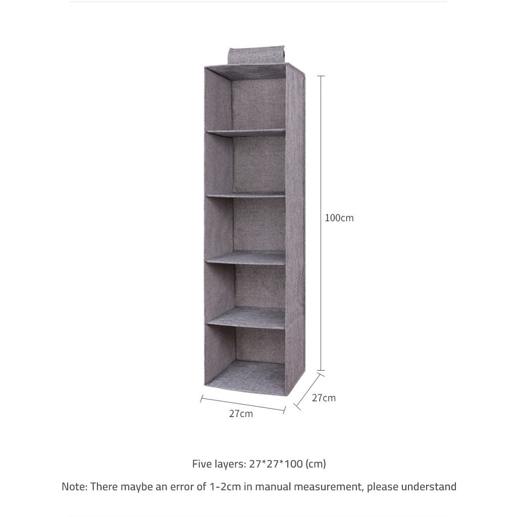 Wardrobe Clothes Storage Bags - Hanging Closet Organizer Shelf for Closet