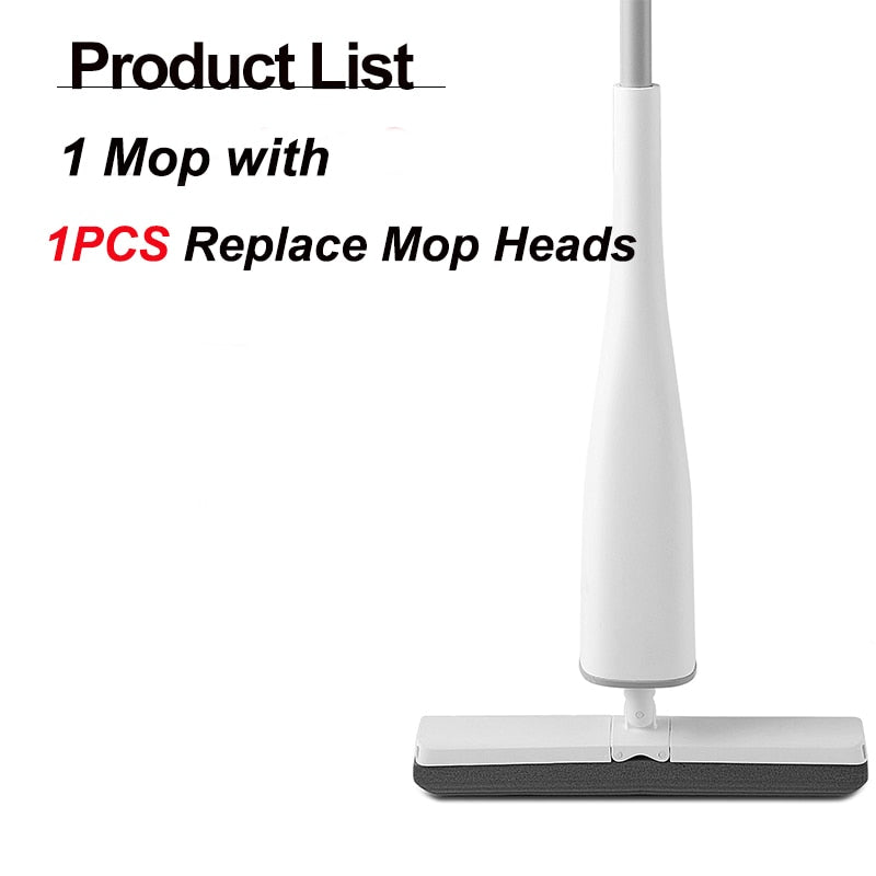 Automatic Self-Wringing Free Hand 180° Rotating Flat Mop