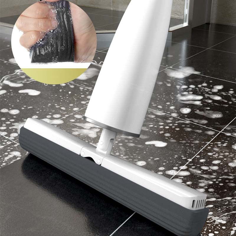 Automatic Self-Wringing Free Hand 180° Rotating Flat Mop