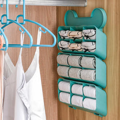 Wall-mounted Creative Underwear Organizer Wardrobe Socks Storage Box