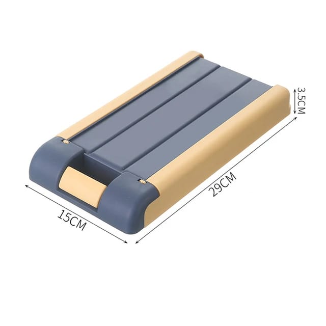 Hidden Drawer Pencil Rack - Self-Adhesive Under Table Storage Box Tray for Student Office Use