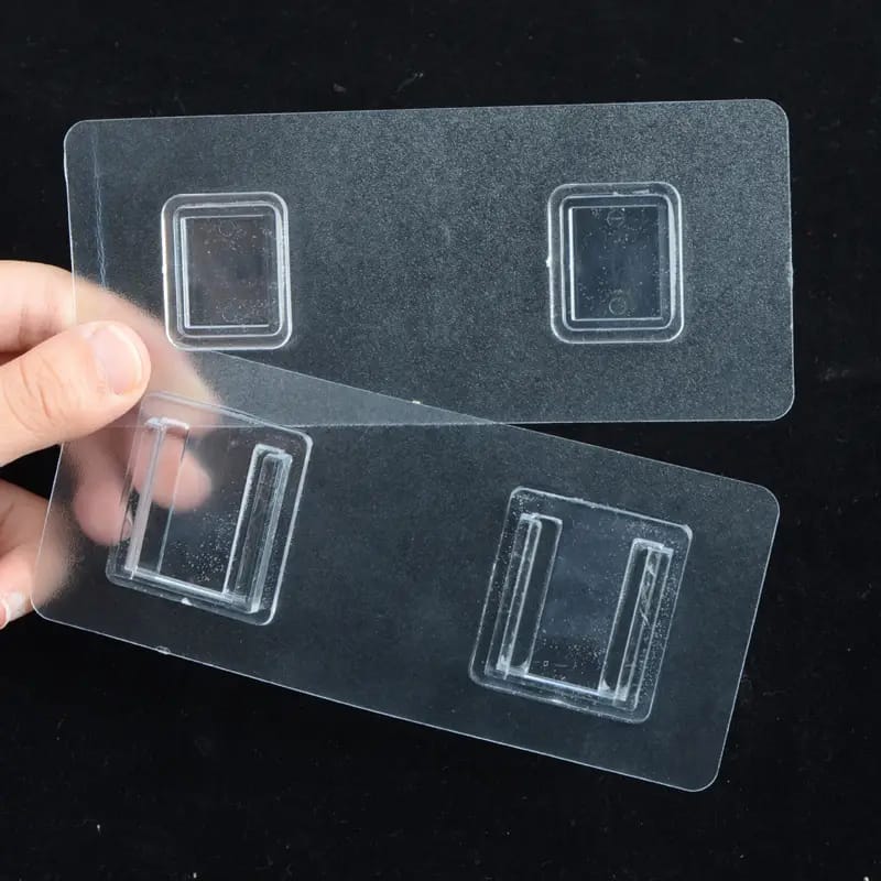 Double Sided Adhesive Wall Hook Hanger Sticker Strip, Long Strip Buckle