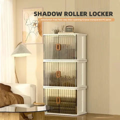 Home Storage Bins, Stackable Closet Organizer Box, Multi-functional Household Storage Container Rack Shelf