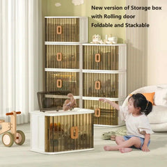 Home Storage Bins, Stackable Closet Organizer Box, Multi-functional Household Storage Container Rack Shelf