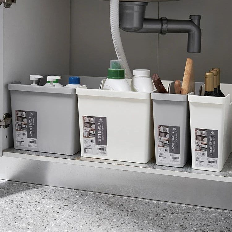 Large Capacity Cabinet Organizing Storage Box, Kitchen Household Storage Basket