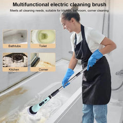 Multifunctional Electric Cleaning Brush - 9-in-1 Cordless Power Spin Scrubber, Household Cleaning Gadget