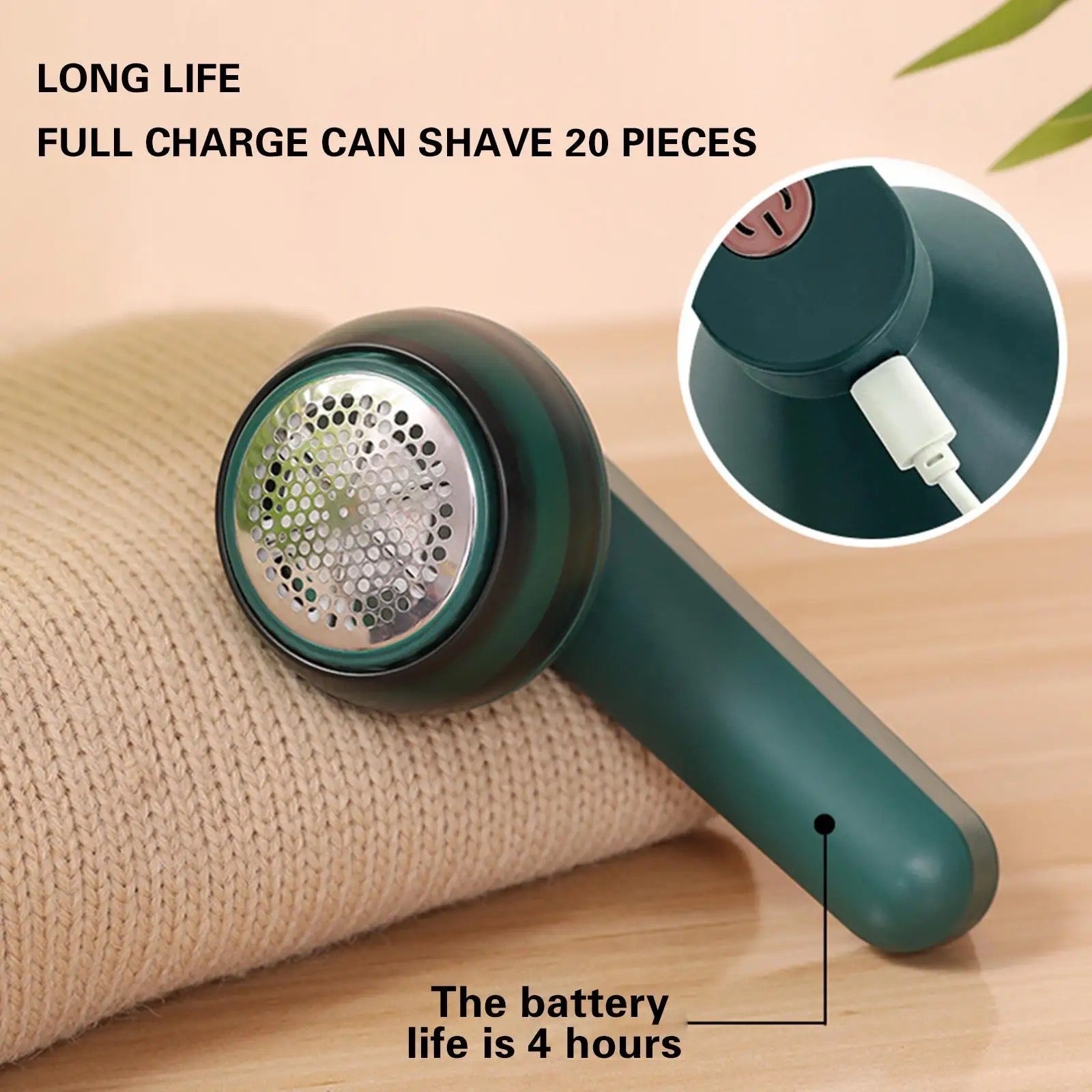 Portable USB Rechargeable Lint Remover