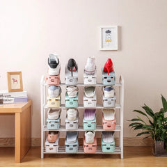 Space Saving Adjustable Shoe Holder, 1 Pair Shoe Rack
