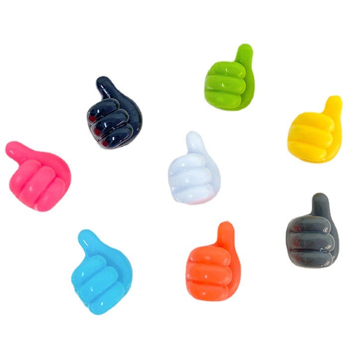 Multifunctional Mini Handy Organizer Hook, Silicone Thumb Hook Headphones Cable Manager (Pack Of 10)