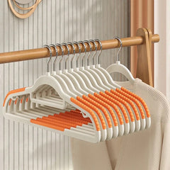 Non-Slip Clothes Hangers [10 Pcs] - Dual-Use Dry and Wet Hangers for Wardrobe