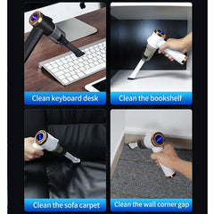 Portable Wireless Handheld Vacuum Cleaner, Strong Suction with LED Light, 3 In 1 Suction Nozzle
