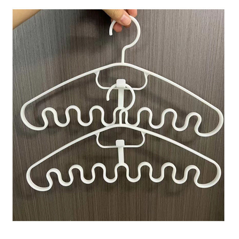 Wave Pattern Stackable Hanger Sturdy Clothes Organizer