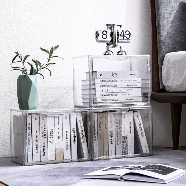 Stackable Luxury Transparent Bag Storage Dustproof Display Box